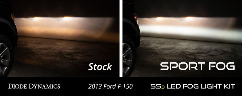 2007-2014 Ford F150 Diode Dynamics SS3 fog light kit SAE/DOT LED Pod (Pair) - Eastern Shore Retros