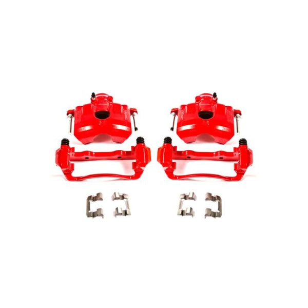 Power Stop 08-11 Ford Focus Front Red Calipers w/Brackets - Pair