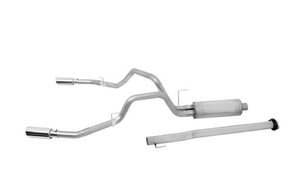 Gibson 15-19 Ford F-150 King Ranch 5.0L 3in/2.5in Cat-Back Dual Split Exhaust - Aluminized