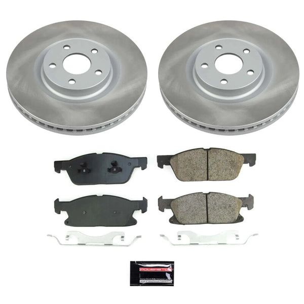 Power Stop 15-20 Ford Edge Front Semi-Coated Rotor Kit