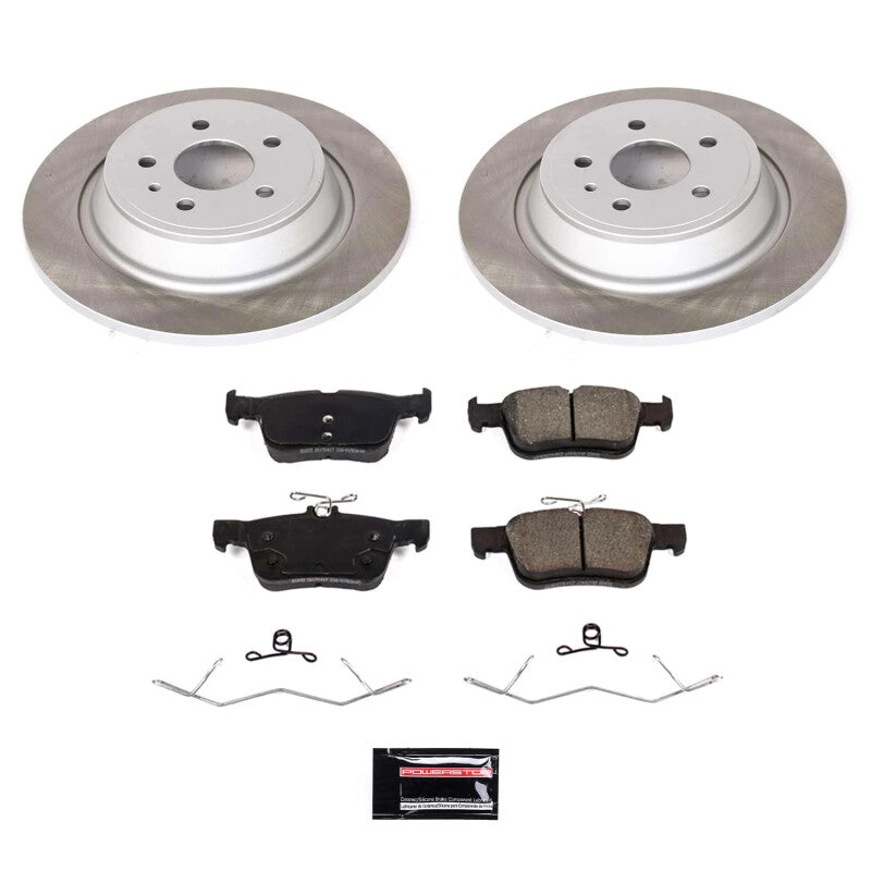 Power Stop 17-20 Ford Fusion Rear Semi-Coated Rotor Kit