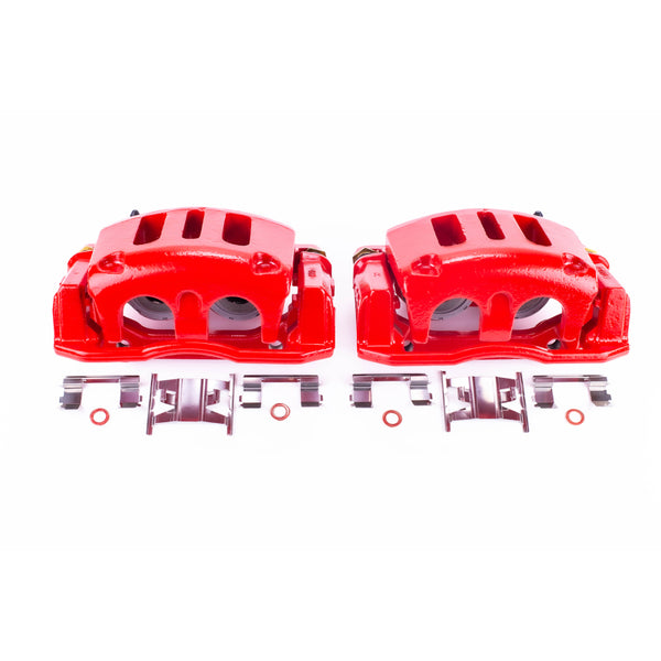 Power Stop 98-02 Ford Crown Victoria Front Red Calipers w/Brackets - Pair