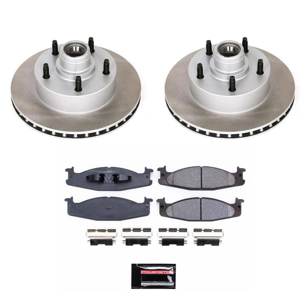 Power Stop 94-96 Ford F-150 Front Semi-Coated Rotor Kit