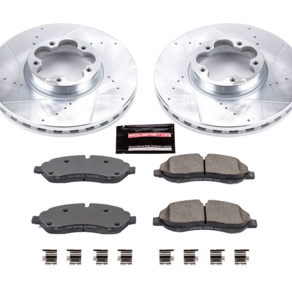 Power Stop 15-18 Ford Transit-350 HD Front Z23 Evolution Sport Brake Kit