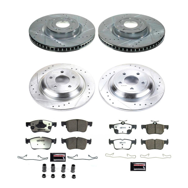 Power Stop 21-22 Ford Bronco Sport Front & Rear Z36 Truck & Tow Brake Kit