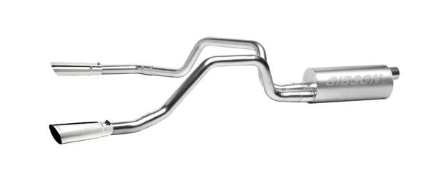 Gibson 11-14 Ford F-150 SVT Raptor 6.2L 3in Cat-Back Dual Split Exhaust - Stainless