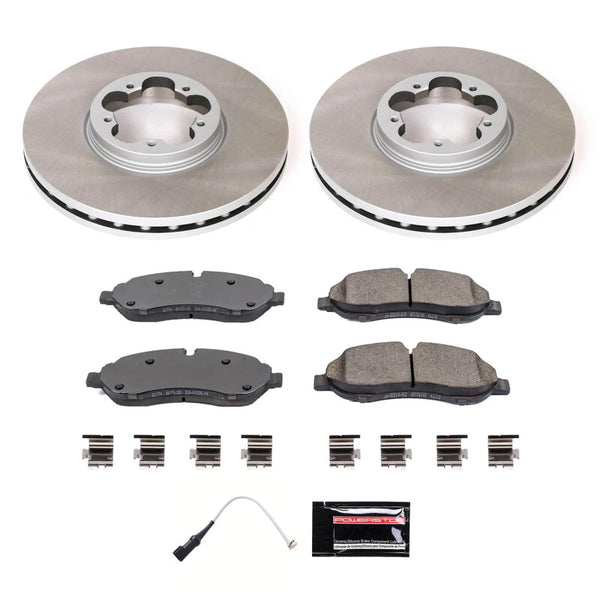 Power Stop 20-21 Ford Transit-350 Front Semi-Coated Rotor Kit