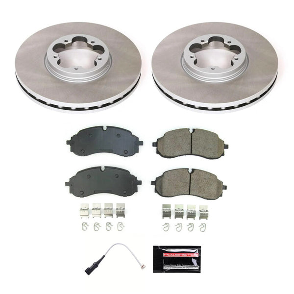 Power Stop 22-23 Ford Transit-350 Front Semi-Coated Rotor Kit