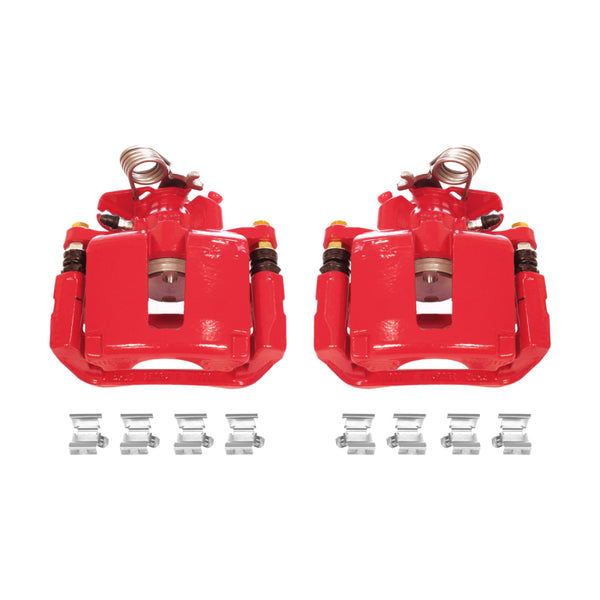 Power Stop 13-17 Ford Explorer Rear Red Calipers w/Brackets - Pair