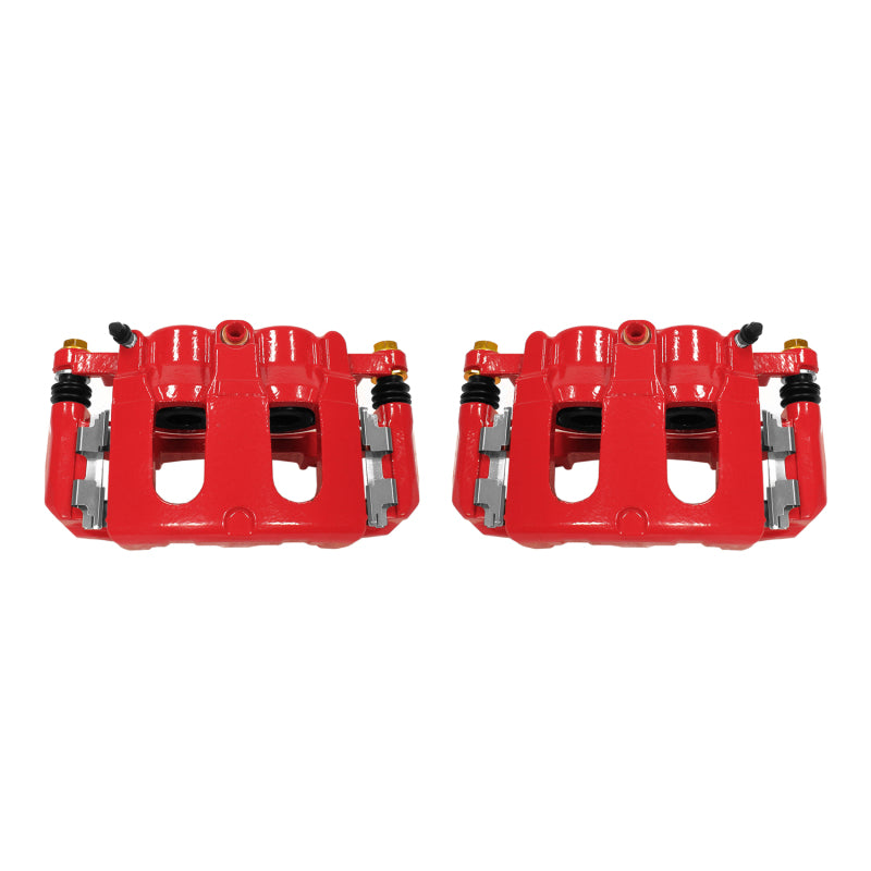 Power Stop 11-17 Ford Explorer Front Red Calipers w/Brackets - Pair