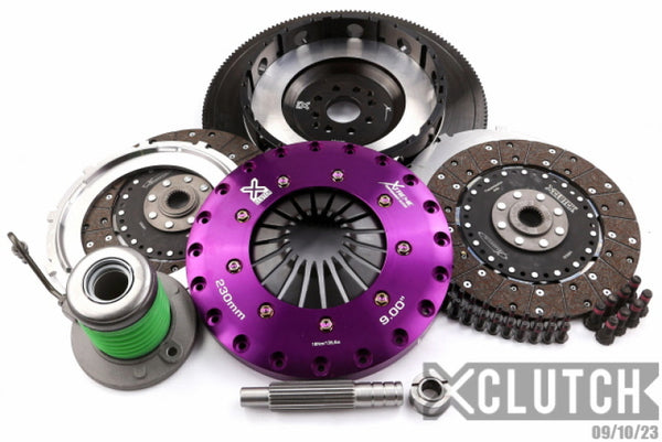 XClutch 11-14 Ford Mustang GT 5.0L 9in Twin Solid Organic Clutch Kit