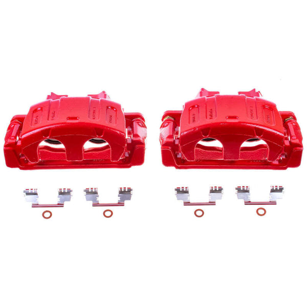 Power Stop 08-09 Ford Taurus Front Red Calipers w/Brackets - Pair