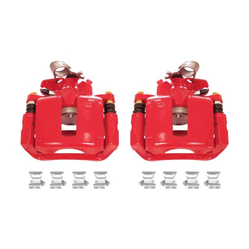 Power Stop 13-17 Ford Explorer Rear Red Calipers w/Brackets - Pair