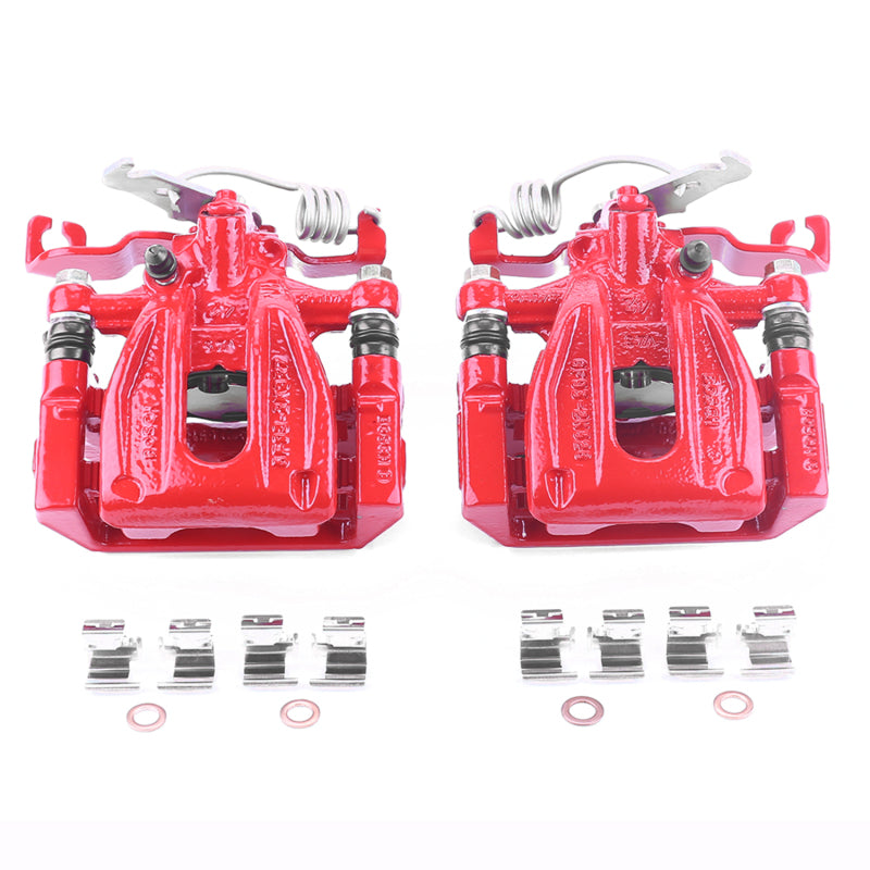 Power Stop 05-07 Ford Five Hundred Rear Red Calipers w/Brackets - Pair