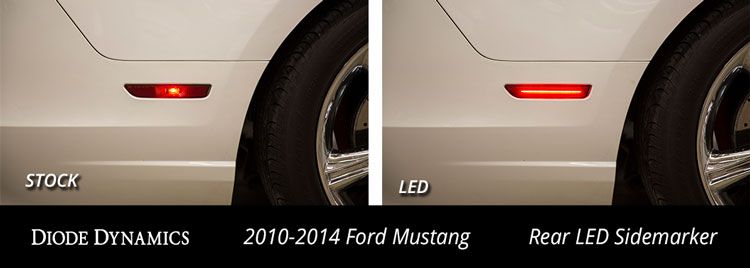 LED Sidemarkers for 2010-2014 Ford Mustang (set)