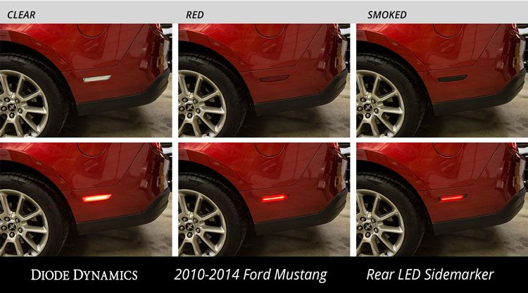 LED Sidemarkers for 2010-2014 Ford Mustang (set)