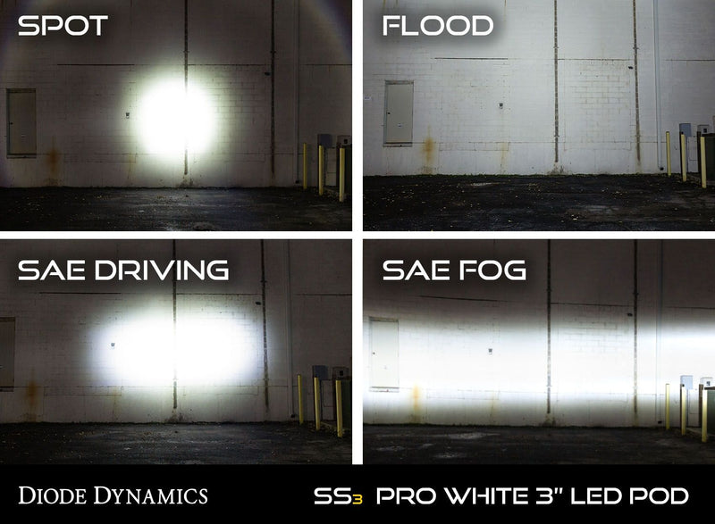 2005-2011 Toyota Tacoma Diode Dynamics SS3 fog light kit SAE/DOT LED Pod (Pair) - Eastern Shore Retros