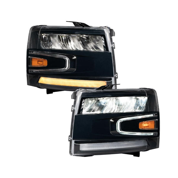 2007-2013 Chevrolet Silverado LED Reflector Headlights (pair) - Eastern Shore Retros