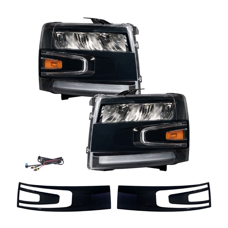 2007-2013 Chevrolet Silverado LED Reflector Headlights (pair) - Eastern Shore Retros