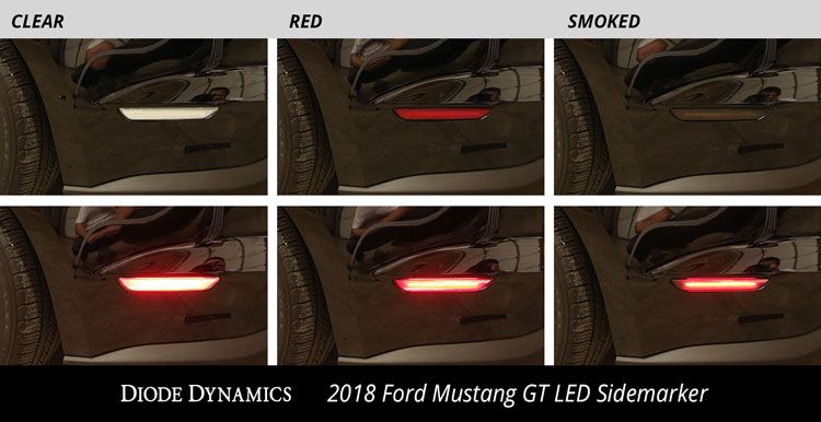 LED Sidemarkers for 2015-2023 Ford Mustang (pair)