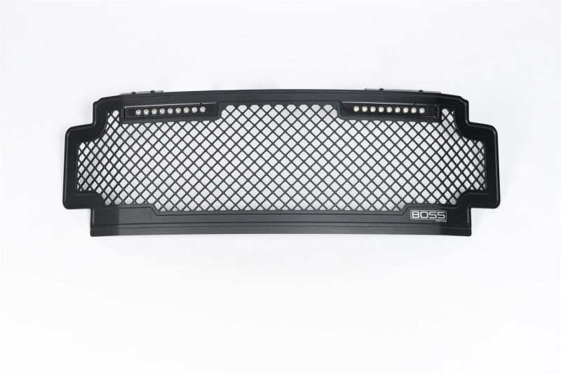 Putco 17-20 Ford SuperDuty Lighted Boss Grille w/ Two 10in Luminix Light Bars (w/o Camera)