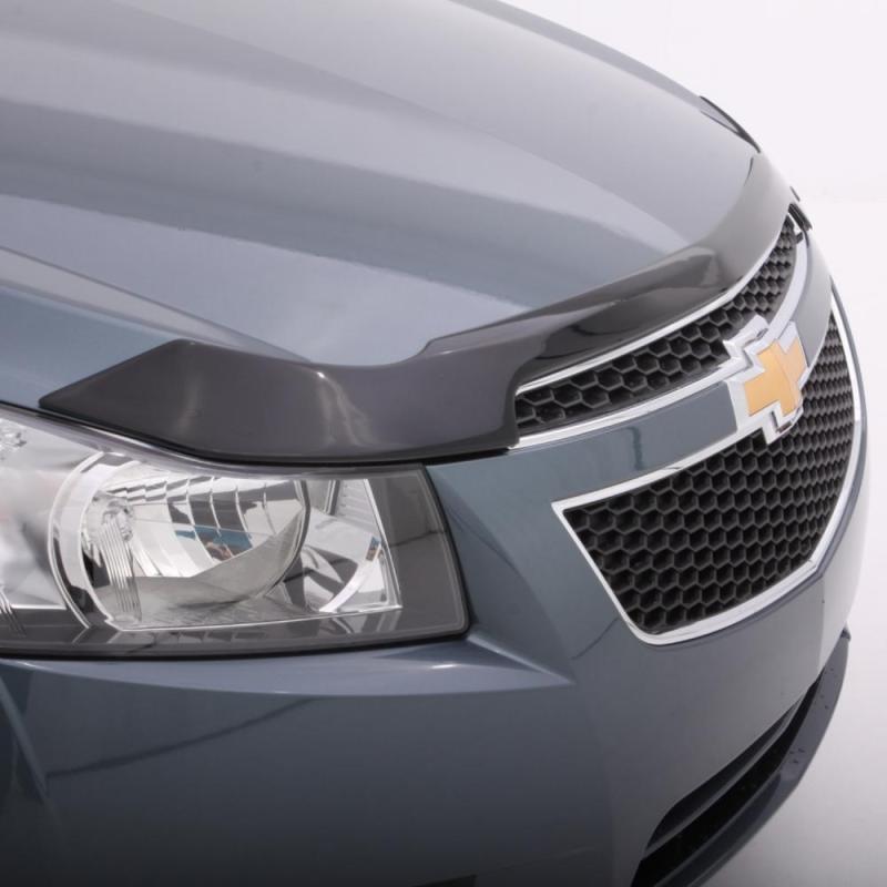 AVS 17-18 Ford Fusion (Grille Fascia Mount) Aeroskin Low Profile Acrylic Hood Shield - Smoke