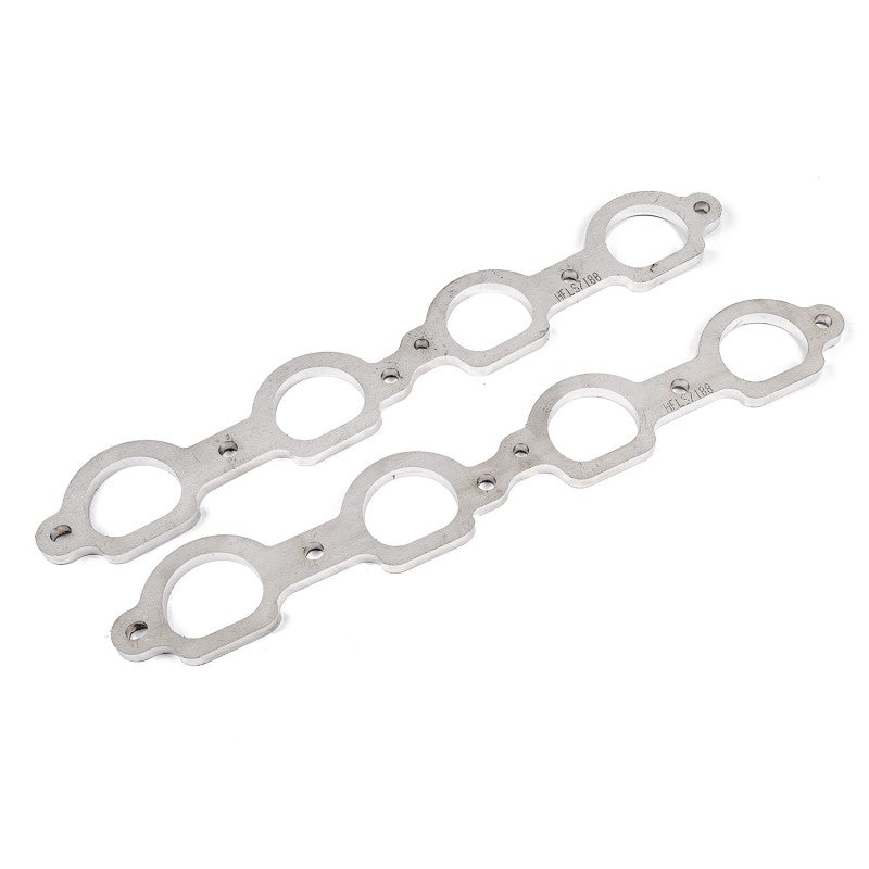 Stainless Works Chevrolet LS7 D-Port Shaped Header 304SS Exhaust Flanges 1-7/8in Primaries