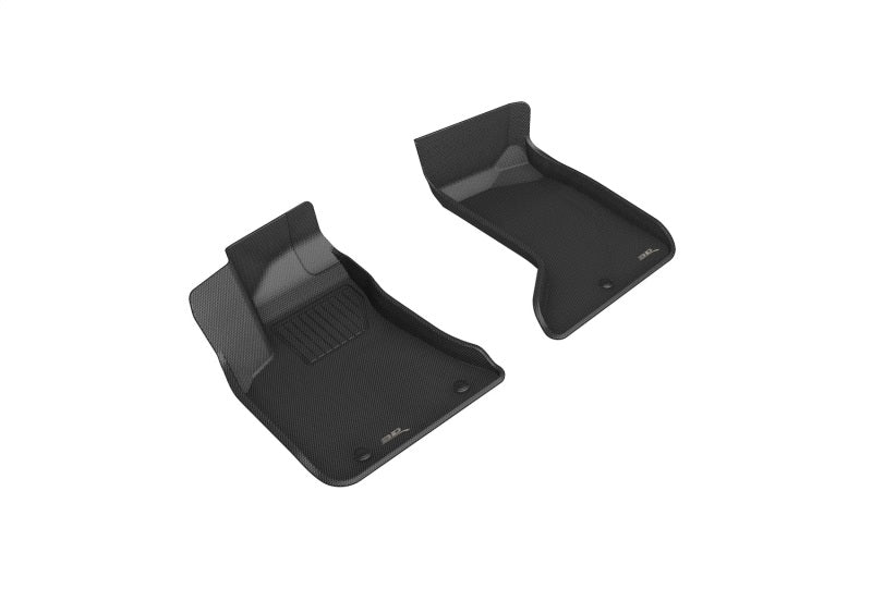 3D MAXpider 12-21 Dodge Charger AWD Kagu 1st Row Floormats - Black - Eastern Shore Retros