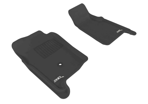 3D MAXpider 1998-2011 Ford Ranger Regular Cab/Supercab Kagu 1st Row Floormat - Black - Eastern Shore Retros