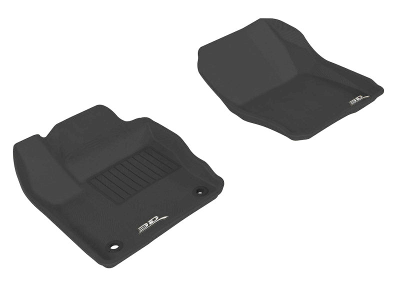 3D MAXpider 2012-2018 Ford Focus Kagu 1st Row Floormat - Black - Eastern Shore Retros