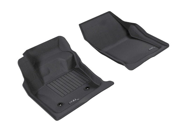 3D MAXpider 2013-2016 Ford/Lincoln Fusion/MKZ Kagu 1st Row Floormat - Black - Eastern Shore Retros