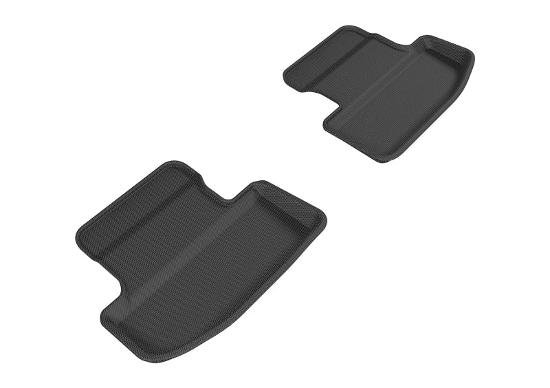 3D MAXpider 2015-2020 Ford Mustang Kagu 2nd Row Floormats - Black - Eastern Shore Retros