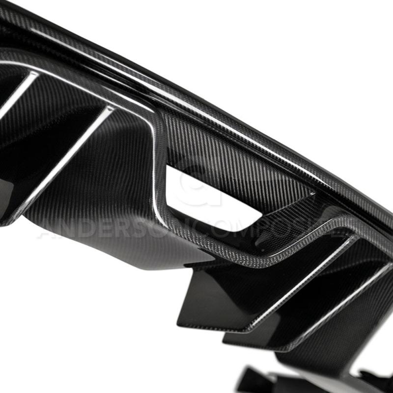 Anderson Composites 15-17 Ford Mustang Type-AR Rear Diffuser Quad Tip