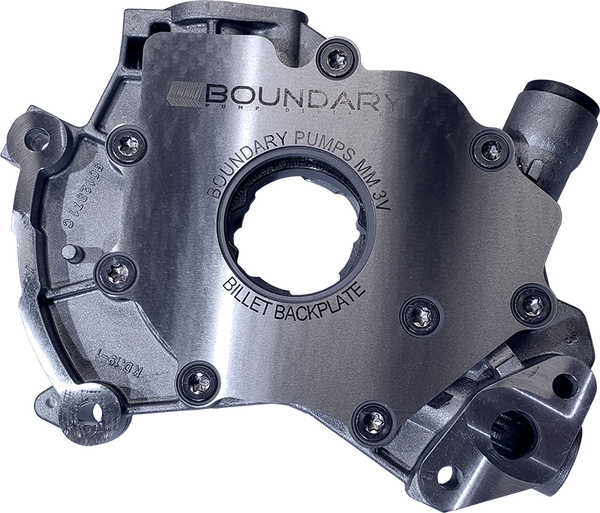 Boundary 99-15 Ford Modular Motor (All Types) V8 Oil Pump Assembly w/Billet Back Plate