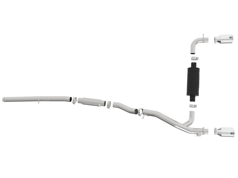 aFe Takeda 3in 304 SS Cat-Back Exhaust w/ Polished Tip 16-18 Ford Focus RS 2.3L (t)