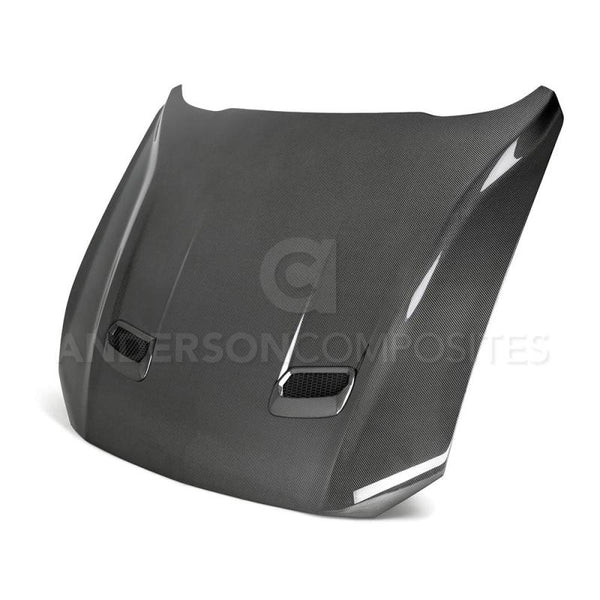 Anderson Composites 18-20 Ford Mustang Double Sided Type-OE Carbon Fiber Hood