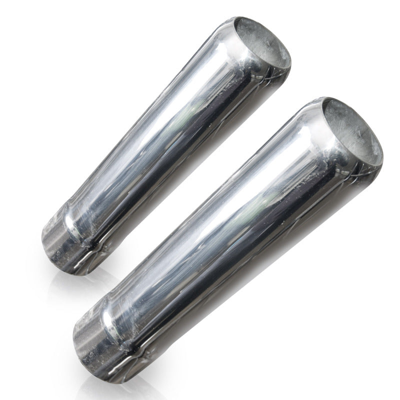 Stainless Works Pencil Cut Exhaust Tips 2 1/2in Body 2 1/2in ID Inlet