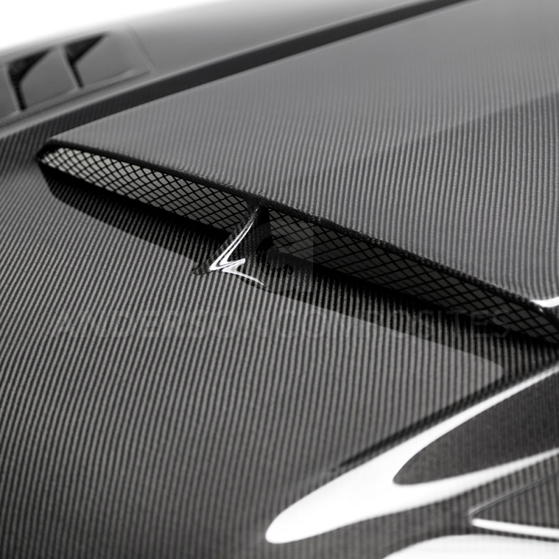 Anderson Composites 2018-2019 Ford Mustang Ram Air Double Sided Carbon Fiber Hood