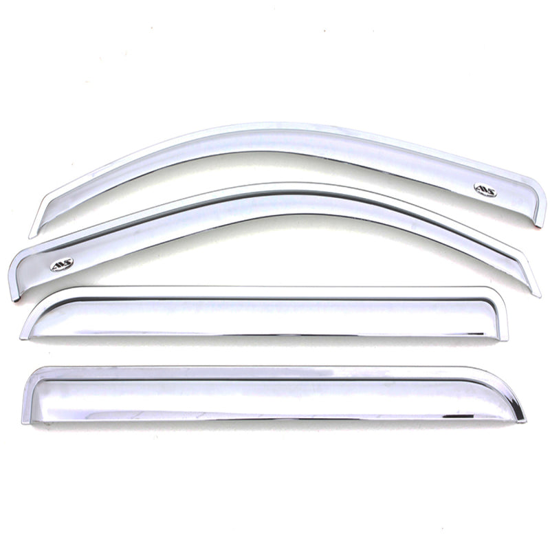 AVS 13-19 Ford Escape Ventvisor Front & Rear Window Deflectors 4pc - Chrome