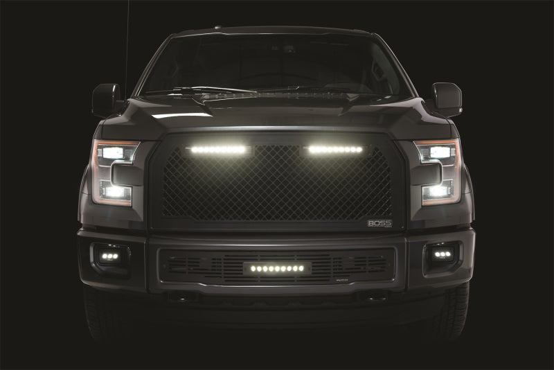 Putco 15-17 Ford F-150 - Lighted w/ two 10in Luminix Light Bars Lighted Boss Grille