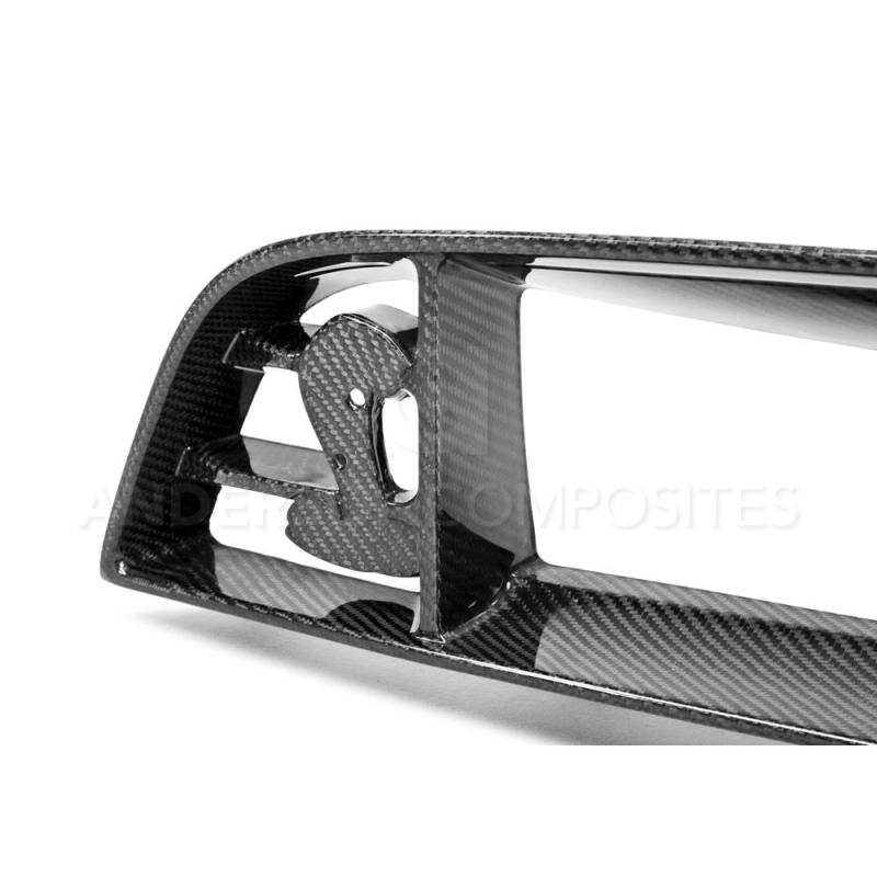 Anderson Composites 10-14 Ford Mustang/Shelby GT500 Front Upper Grille (w/ Spot for Cobra Emblem)