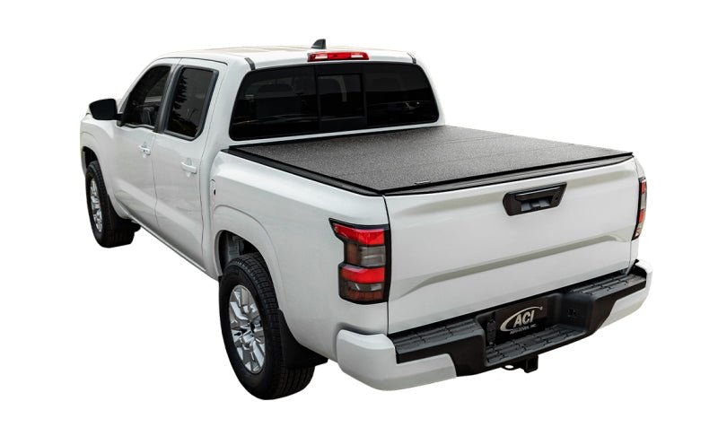 Access 2022+ Nissan Frontier 5ft Bed (w/ or w/o utili-track) LOMAX Trifold Bed Cover - Matte Black - Eastern Shore Retros