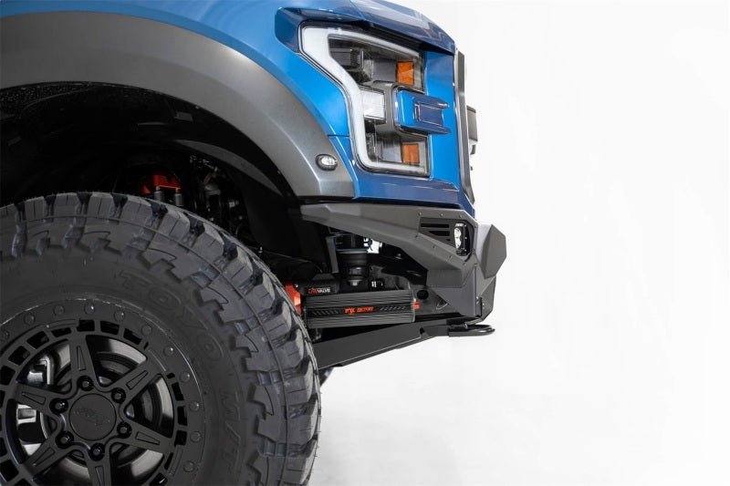 Addictive Desert Designs 17-20 Ford F-150 Raptor Bomber Front Bumper w/ 4 Rigid 360 6in Round Mounts - Eastern Shore Retros