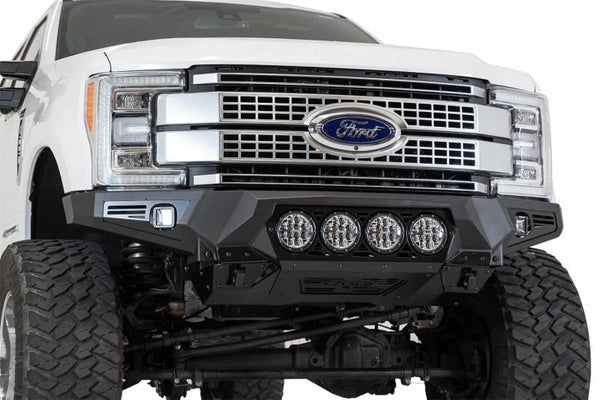 Addictive Desert Designs 17-20 Ford Super Duty Bomber Front Bumper w/ Mounts For 4 Rigid 360 6in - Eastern Shore Retros