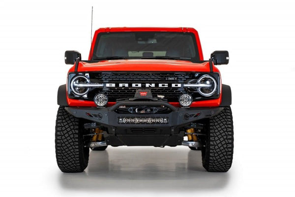 Addictive Desert Designs 2021+ Ford Bronco Rock Fighter Front Bumper - Hammer Black - Eastern Shore Retros