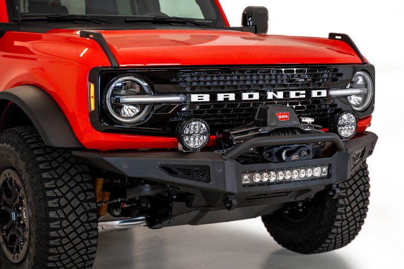 Addictive Desert Designs 2021+ Ford Bronco Rock Fighter Front Bumper - Hammer Black - Eastern Shore Retros