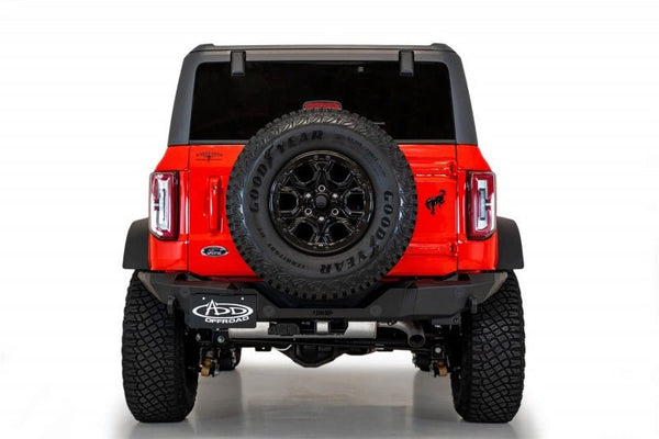 Addictive Desert Designs 2021+ Ford Bronco Rock Fighter Rear Bumper - Hammer Black - Eastern Shore Retros