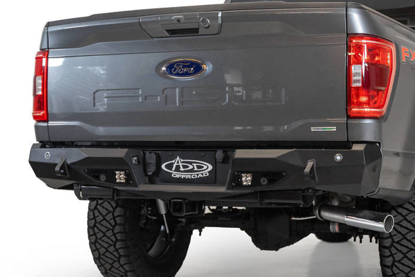 Addictive Desert Designs 2021 Ford F-150 Stealth Fighter Rear Bumper w/ Back up Sensors - Eastern Shore Retros