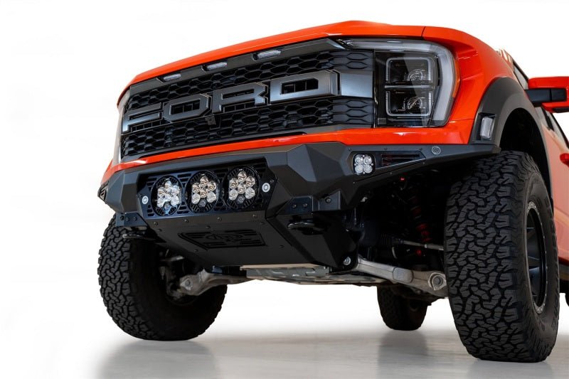 Addictive Desert Designs 2021+ Ford Raptor Bomber Front Bumper w/ 3 Baja Designs LP6 Light Mounts - Eastern Shore Retros