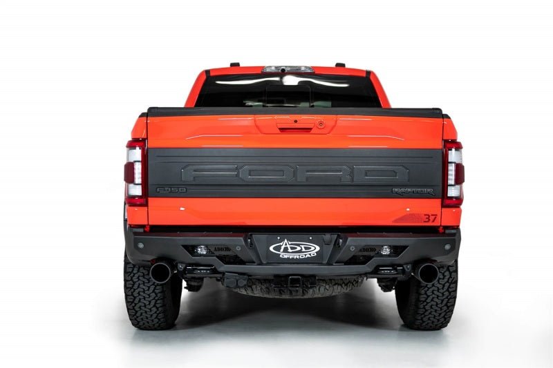 Addictive Desert Designs 2022+ Ford Raptor Stealth Fighter R Bumper w/ 2 Cube Lights - Hammer Black - Eastern Shore Retros